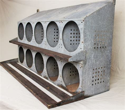 metal nesting boxes for chickens for sale|galvanized chicken nesting boxes.